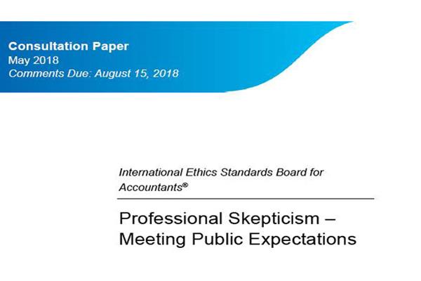 مشورت خواهی جهانی هیئت استانداردهای بین المللی اخلاق حرفه ای درخصوص تردید حرفه ای